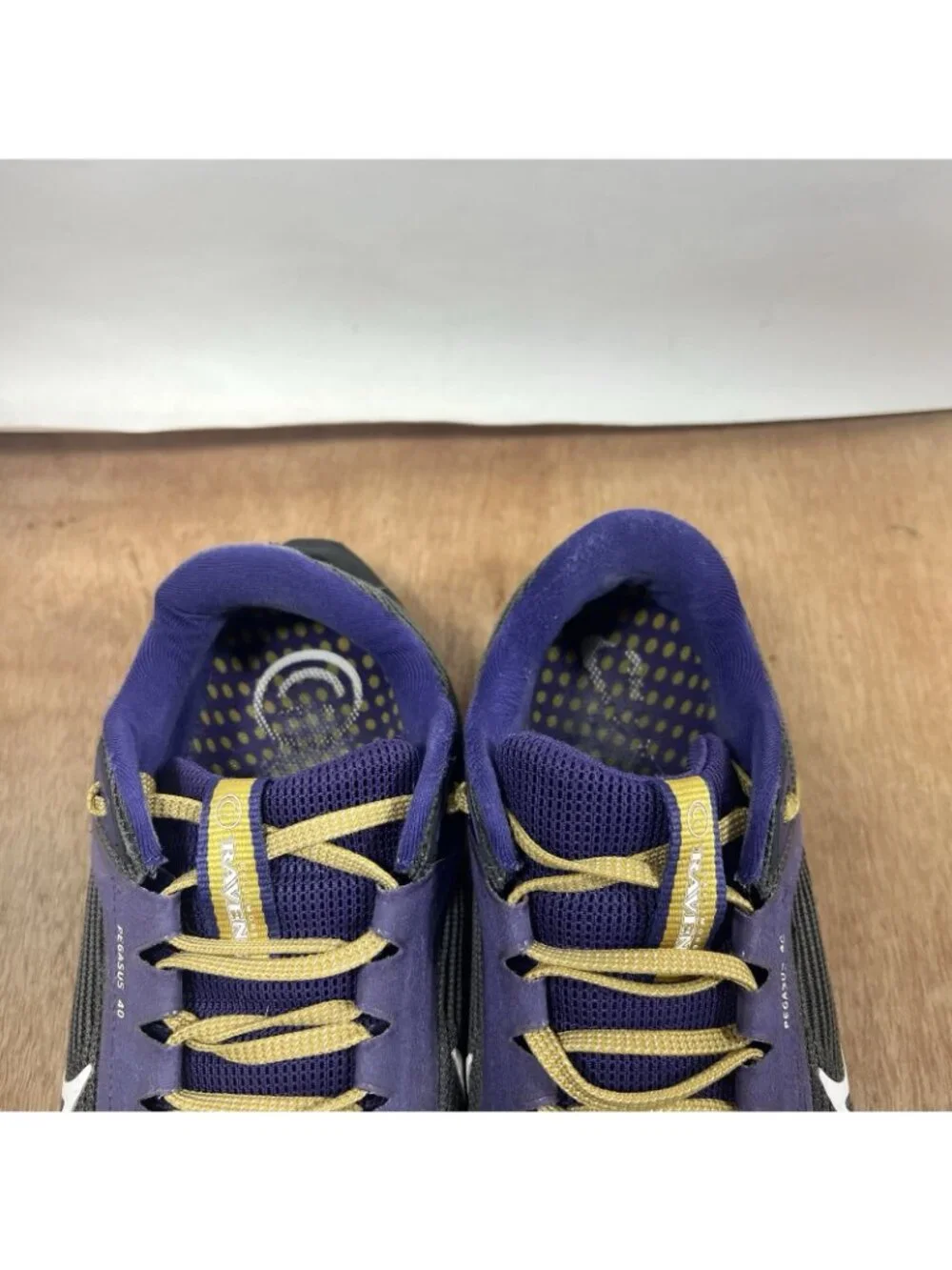 Nike Air Zoom Pegasus 40 Baltimore Ravens DZ5946-001 Running Shoes Men Size 10.5
